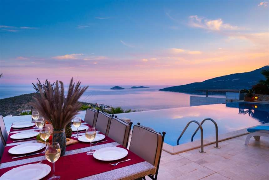 Luxuriöse Villa mit Meerblick in Kalkan