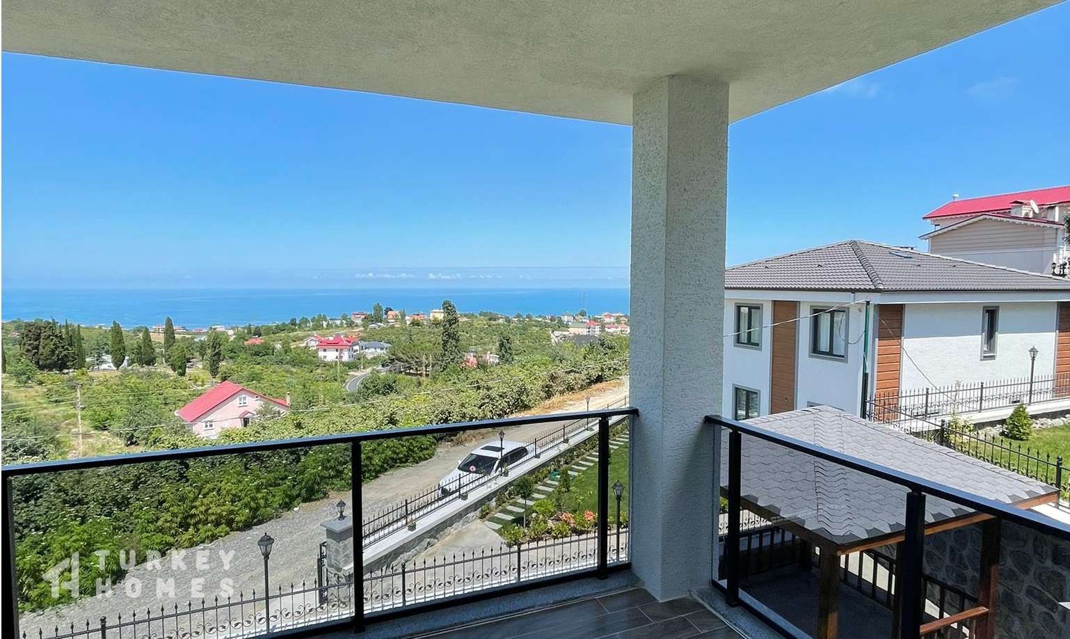 Sea View Trabzon Villa - Balcony views