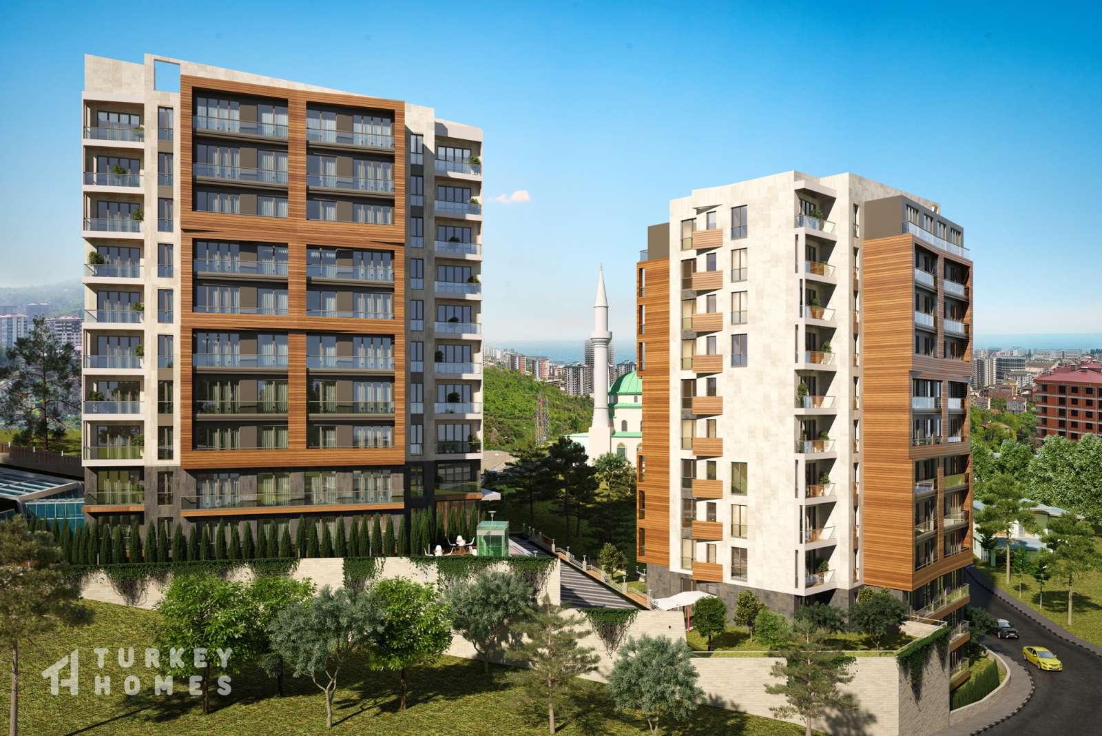 Trabzon Sea View Investment Apartments - Marriot Hotel block and residential block