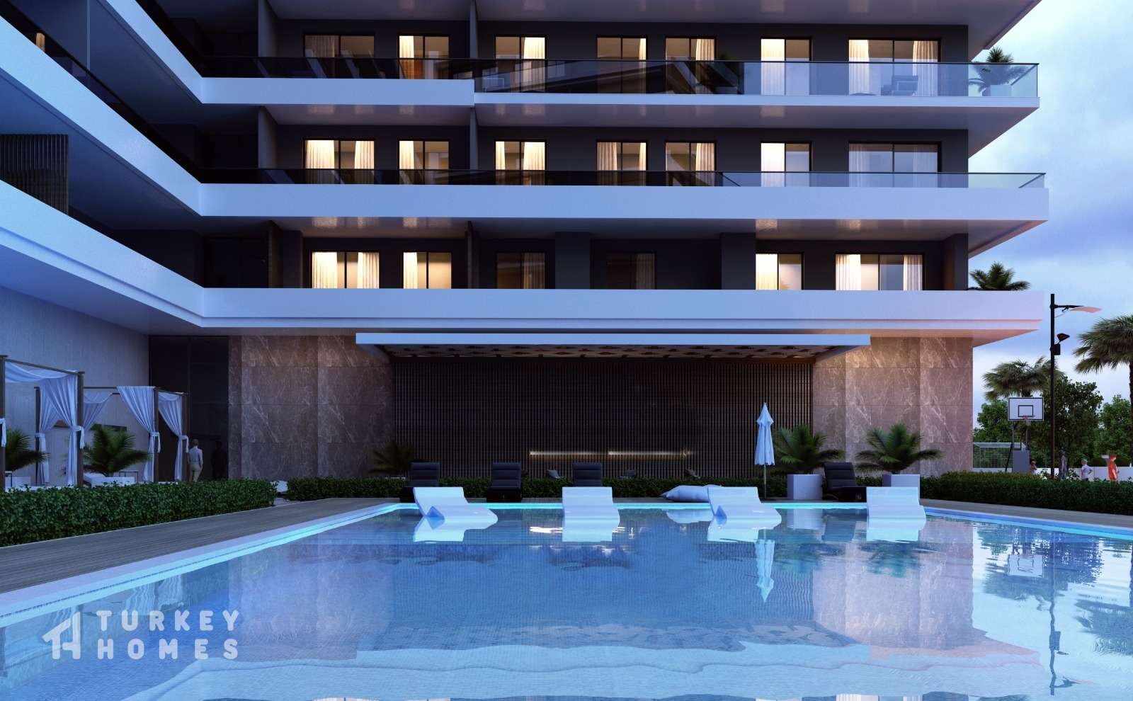 Modern Izmir Apartments - Stunning Pool view