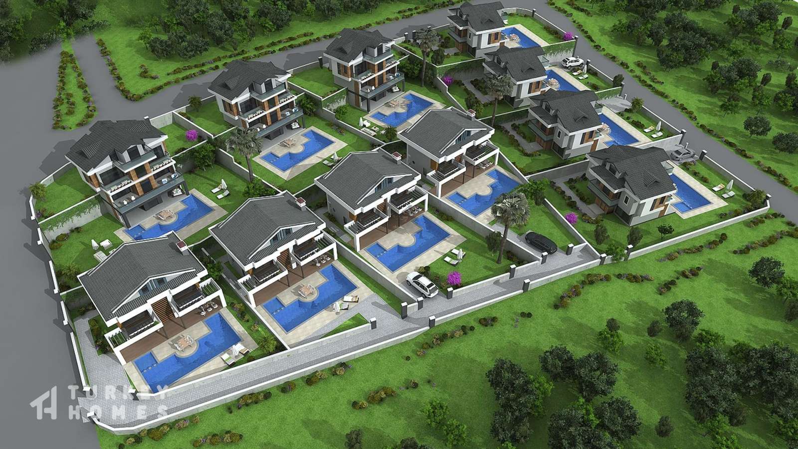 Newly Built Ovacık Detached Villa- Villa Complex