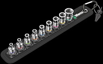 Belt A 1 Zyklop socket set with holding function, 1/4" drive, 10&nbsp;pieces